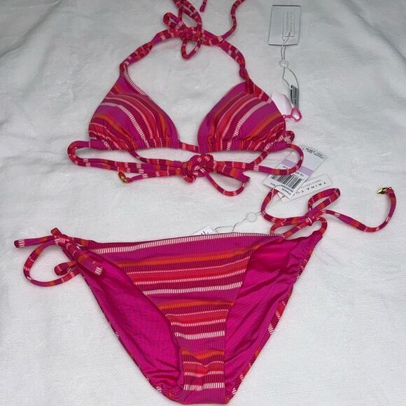 TRINA TURK SWIM Marai Halter Triangle Swim Top & Marai Halter Triangle Swim Top - Picture 7 of 13